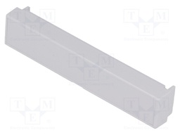 Terminal cover; w/o holes; grey