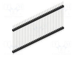 Connector: pin strips; pin header; male; PIN: 33; 2.54mm; THT; 1x33