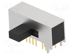 Switch: slide; Pos: 3; 3P3T; 0.02A/20VAC; 0.02A/20VDC; ON-ON-ON; THT