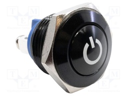 Switch: vandal resistant; Pos: 2; SPST-NO; 2A/48VDC; IP65; OFF-(ON)