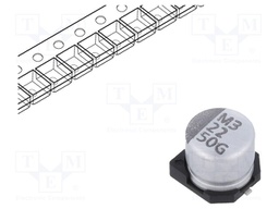 Capacitor: electrolytic; SMD; 22uF; ±20%; -55÷105°C; Series: GSC