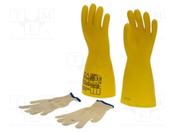 Electrically insulated gloves; Size: 10; 5kV