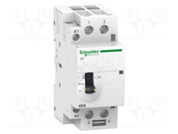 Contactor: 2-pole installation; NO x2; 220÷240VAC; 40A; DIN; ICT