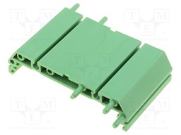DIN rail mounting bracket; 72x45mm; Body: green