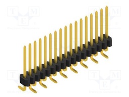 Connector: pin strips; pin header; male; PIN: 17; 1.27mm; SMT; 1x17