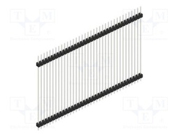 Connector: pin strips; pin header; male; PIN: 36; 2.54mm; THT; 1x36