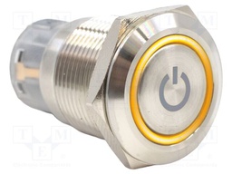 Switch: vandal resistant; Pos: 2; SPDT; 2A/24VDC; ON-ON; IP65; Ø19mm