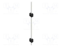 Connector: pin strips; pin header; male; PIN: 1; 2.54mm; THT; 1x1