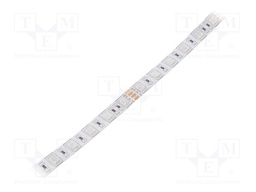 LED tape; RGB; 5050; 24V; LED/m: 60; 10mm; white PCB; IP65; 14.4W/m