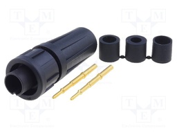 Connector: circular; Series: EN2; plug; male; soldering; for cable