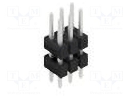 Connector: pin strips; pin header; male; PIN: 6; 2.54mm; THT; 2x3