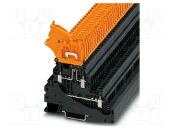 Splice terminal: rail; UT; PA; L: 94.5mm; terminals: 4; W: 6.2mm