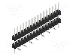 Connector: pin strips; pin header; male; PIN: 16; 2.54mm; SMT; 1x16