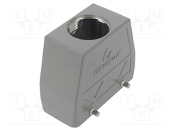 Enclosure: for HDC connectors; size D16B; for cable; straight