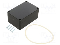 Enclosure: multipurpose; X: 60mm; Y: 90mm; Z: 40mm; ABS; black; IP65