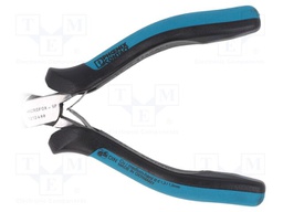 Pliers; side,cutting; blades curved -21°,return spring; 115mm