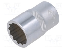 Wrench; twelve point socket; Mat: Chrom-vanadium steel; 18mm