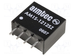 Converter: DC/DC; 1W; Uin: 10.8÷13.2V; 12VDC; Iout: 83mA; SIP4; 1.8g