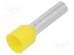 Tip: bootlace ferrule; insulated; copper; 6mm2; 14mm; tinned