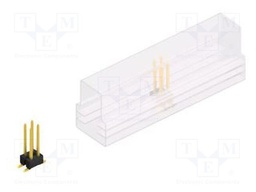 Connector: pin strips; pin header; male; PIN: 4; 2.54mm; SMT; 2x2