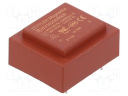 Transformer: encapsulated; 230VAC; 9V; Mounting: PCB