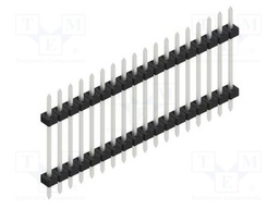 Connector: pin strips; pin header; male; PIN: 18; 2mm; THT; 1x18