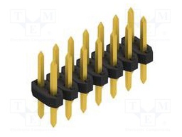 Connector: pin strips; pin header; male; PIN: 14; 2mm; THT; 2x7; 100V