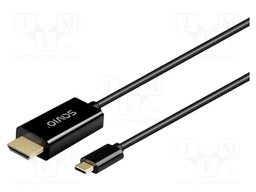 Cable; HDMI plug,USB C plug; Support: Full HD 1080p,UHD 2160p