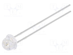 LED; 4.8mm; green; 5000mcd; 60°; Front: convex; 2.6÷3.4V; THT