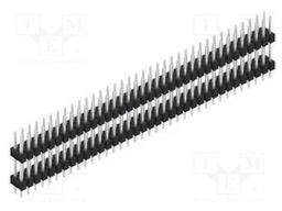 Connector: pin strips; pin header; male; PIN: 72; 2.54mm; THT; 2x36