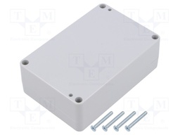 Enclosure: multipurpose; X: 70mm; Y: 105mm; Z: 35mm; ABS; light grey
