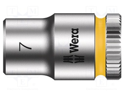 Key; hex socket,socket spanner; HEX 7mm; 1/4"; 23mm