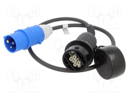 Cable: eMobility; 230V; 3.7kW; LAPP adapter,IEC 60309 2P+E plug