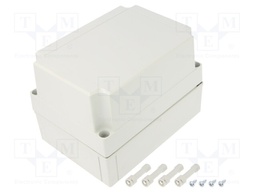 Enclosure: multipurpose; X: 130mm; Y: 180mm; Z: 125mm; MNX; grey; IK08