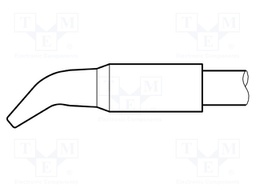Tip; bent chisel; 3.2x1.5mm; longlife
