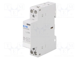 Contactor: 2-pole installation; NO x2; 8VAC; 20A; DIN; CR20