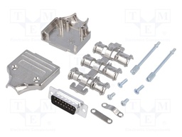 D-Sub; PIN: 15; plug; male; stamped and formed contacts; straight