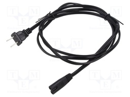 POWER CORD, NEMA 1-15P/IEC C7, 1.83M, 7A