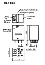Relay: electromagnetic; 4PDT; Ucoil: 110VAC; 6A/250VAC; 6A/30VDC