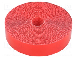Tape: velcro; W: 25mm; L: 5m; D: 1.88mm; acrylic; transparent