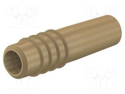 Connector: 2mm banana; plug; brown; Type: non-insulated; 12mm