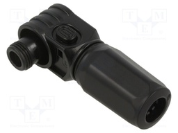 Plug; DC supply; female; PIN: 1; for cable; crimped; black; 1kV; 120A