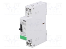 Contactor: 2-pole installation; NC x2; 24VAC; 24VDC; 20A; DIN