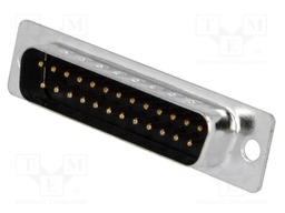 D-Sub; PIN: 25; plug; male; stamped and formed contacts; soldering
