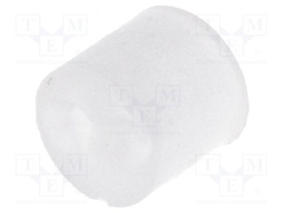 Spacer sleeve; LED; Øout: 5mm; ØLED: 5mm; L: 4.5mm; natural; UL94V-2