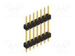 Connector: pin strips; pin header; male; PIN: 7; 2.54mm; THT; 1x7