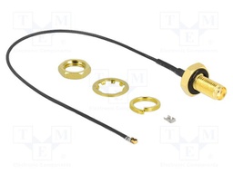 Cable; 200mm; IPEX MHF 4L LK,SMA female; grey; with o-ring seal