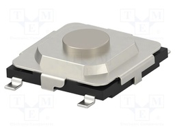 Microswitch TACT; SPST-NO; Pos: 2; 0.05A/12VDC; SMT; none; 2.6N