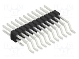 Connector: pin strips; pin header; male; PIN: 22; 1.27mm; SMT; 2x11