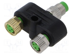 Adapter; M8; PIN: 3,4; 60VDC; 60VAC; 4A; 7000; IP67; -30÷85°C